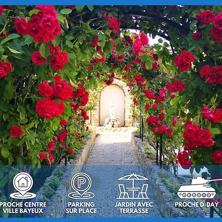 La Roseliere Maison Plain Pied Confortable Belle Decoration Jardin Magnifique 10 Mn A Pied Centre Ville Bayeux Proche Plages Du Debarquement Zewnętrze zdjęcie